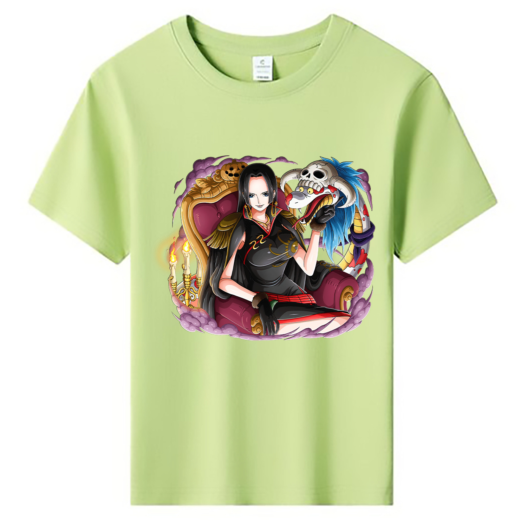 ワンピース ボア・ハンコック ONE PIECE Boa·Hancock 綿100％キッズTシャツ（フロントプリント）